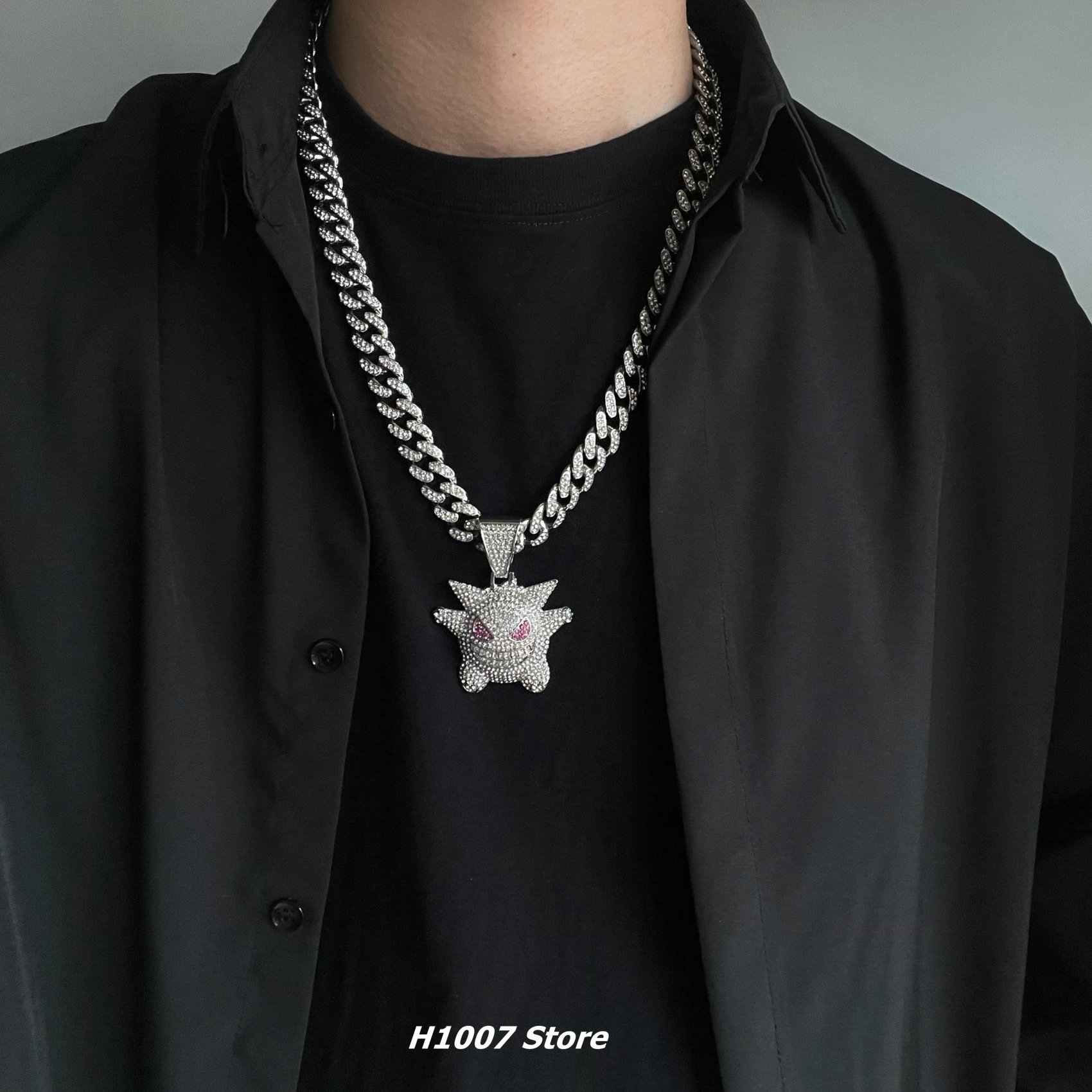 Generic Iced Out Miami Cuban Link Bracelet Silver