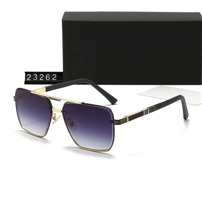 Maybach Eyewear 22388 Aviator Sunglasses Gold Black Blue Gradient