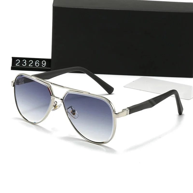 Maybach Eyewear 22388 Aviator Sunglasses Gold Black Blue Gradient