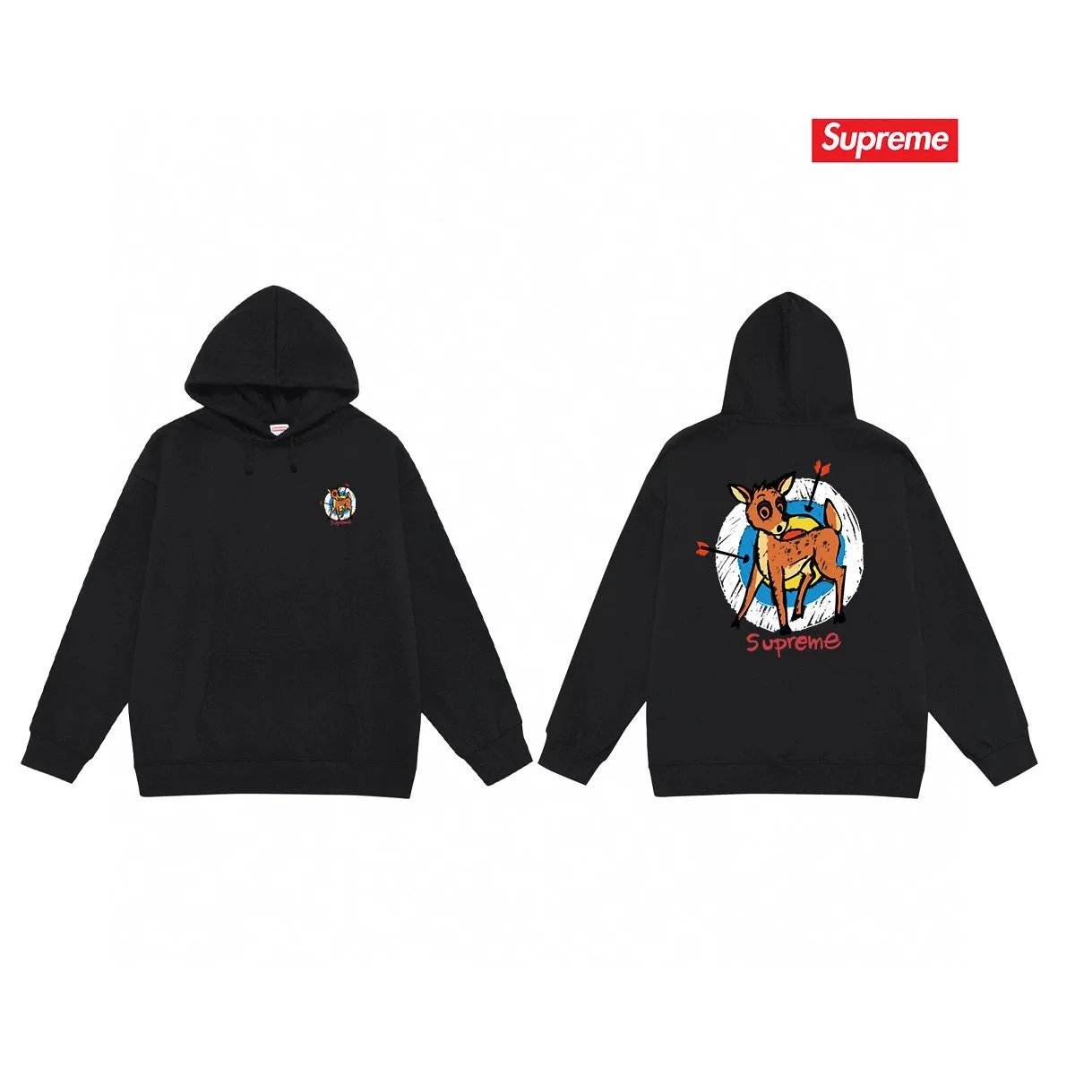 Supreme Lollipop Hooded Sweatshirt Black