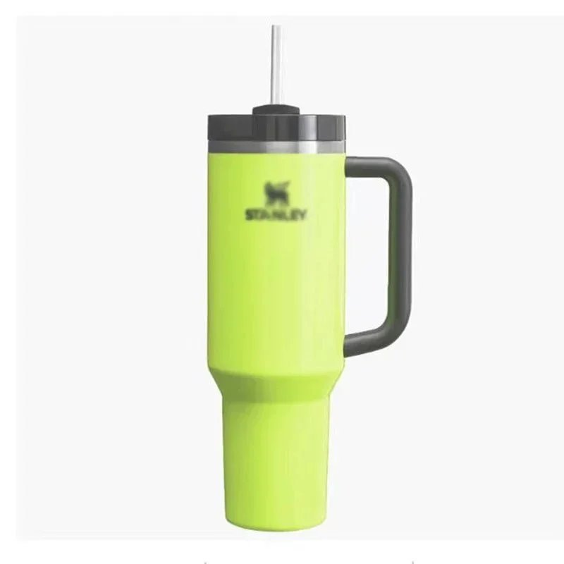 Stanley The Quencher H2.0 FlowState Tumbler 40oz Neon Green