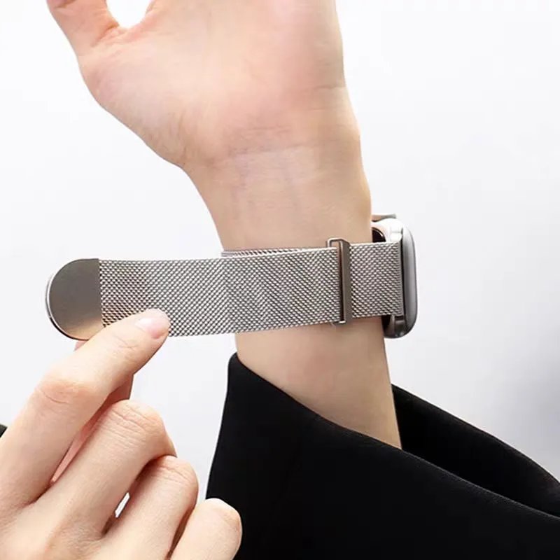 Apple Watch Milanese Loop Band Silver