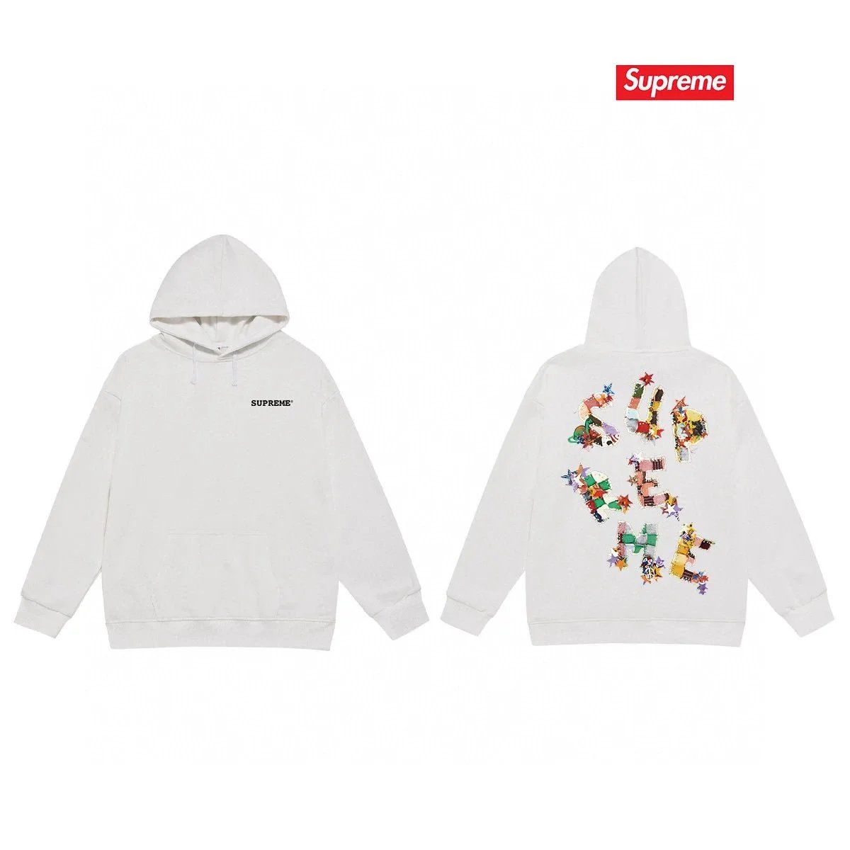 Supreme Tera Patrick Collegiate Hooded Sweatshirt White