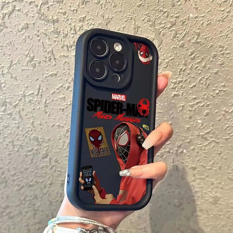 Marvel Spider-Man Mask Eyes Phone Case Pink