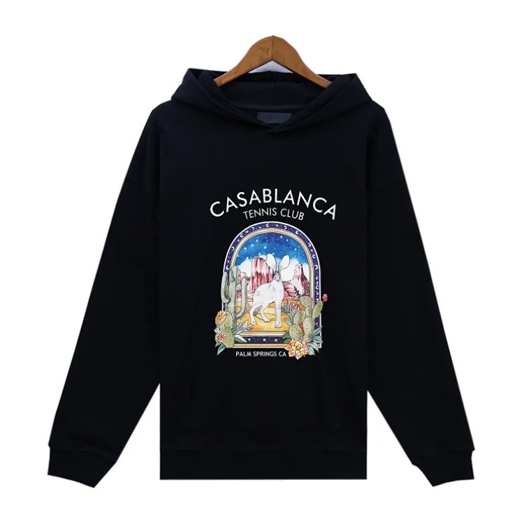 Casablanca Tennis Club Palm Springs Hoodie Black