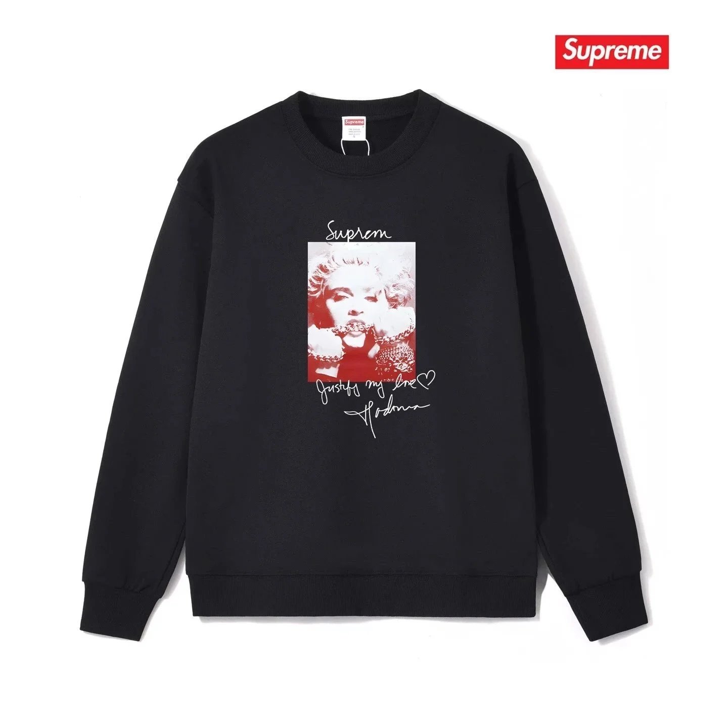 Supreme Madonna Crewneck Black