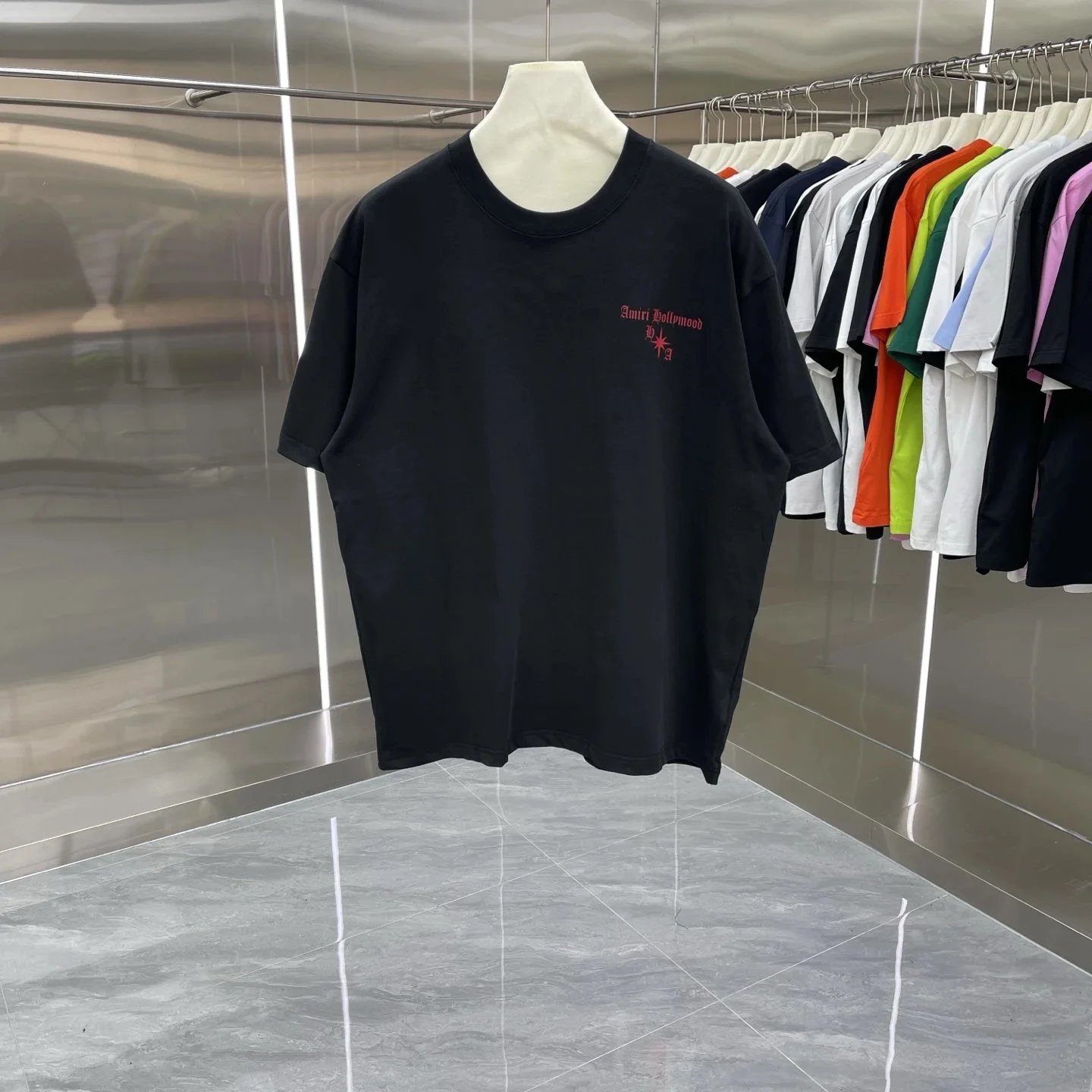 Amiri Mesh Arch Logo T-shirt White