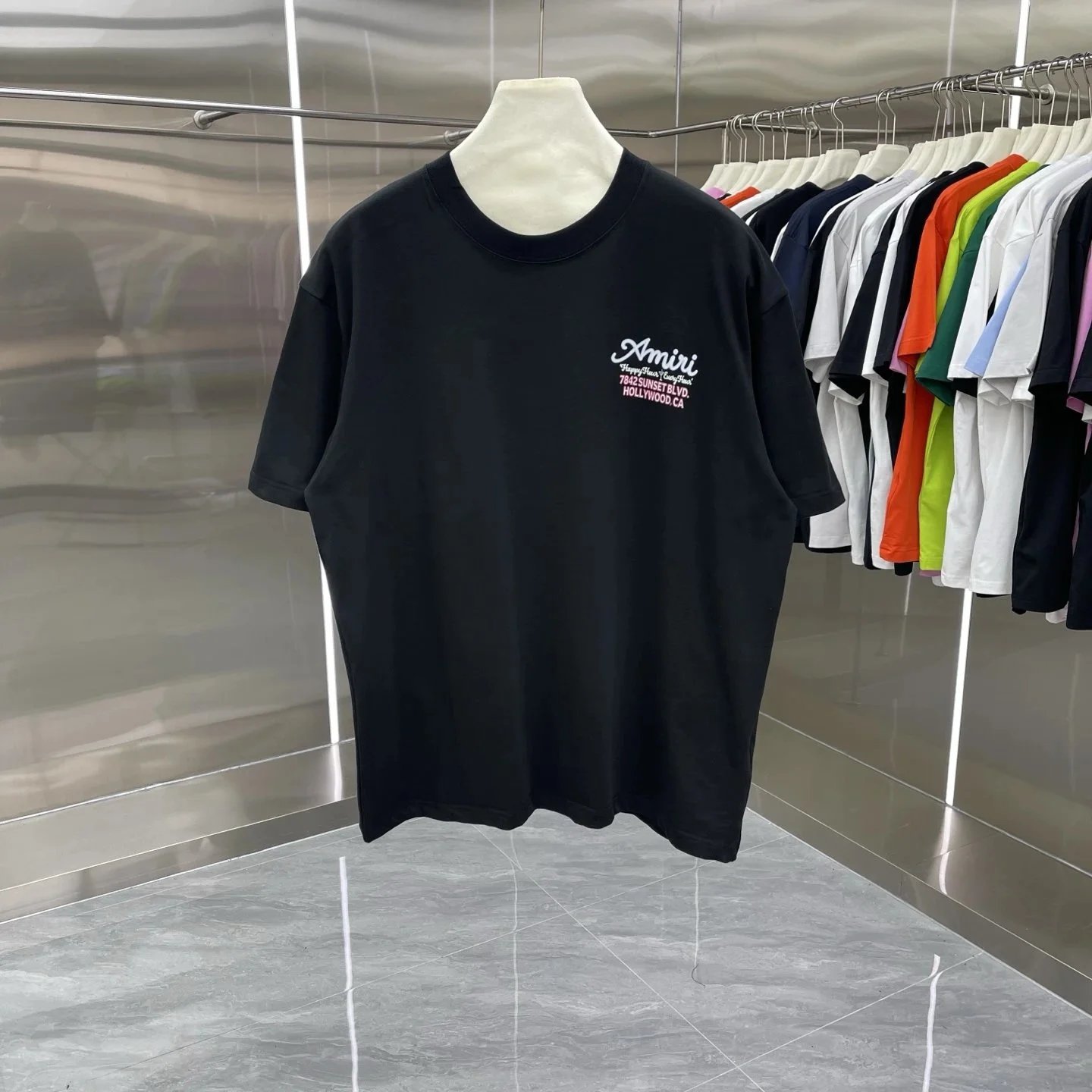 Amiri Mesh Arch Logo T-shirt White