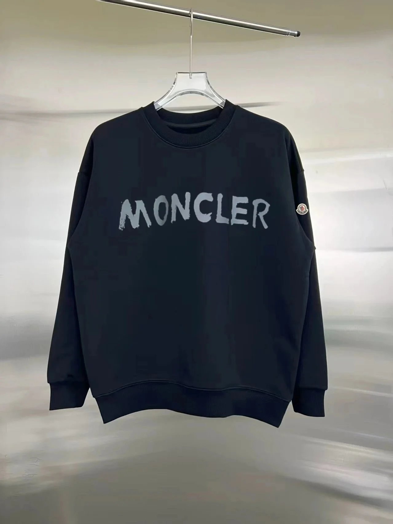 Moncler Kids Spray Logo Sweatshirt White