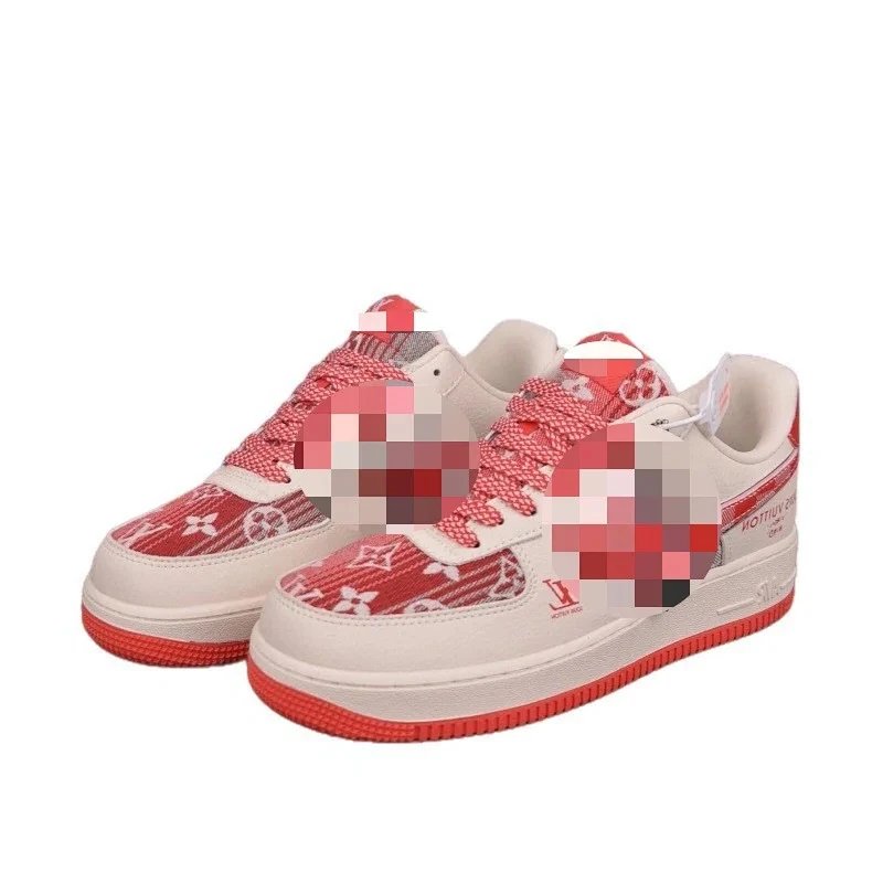 Louis Vuitton x Nike Air Force 1 Low Red Monogram