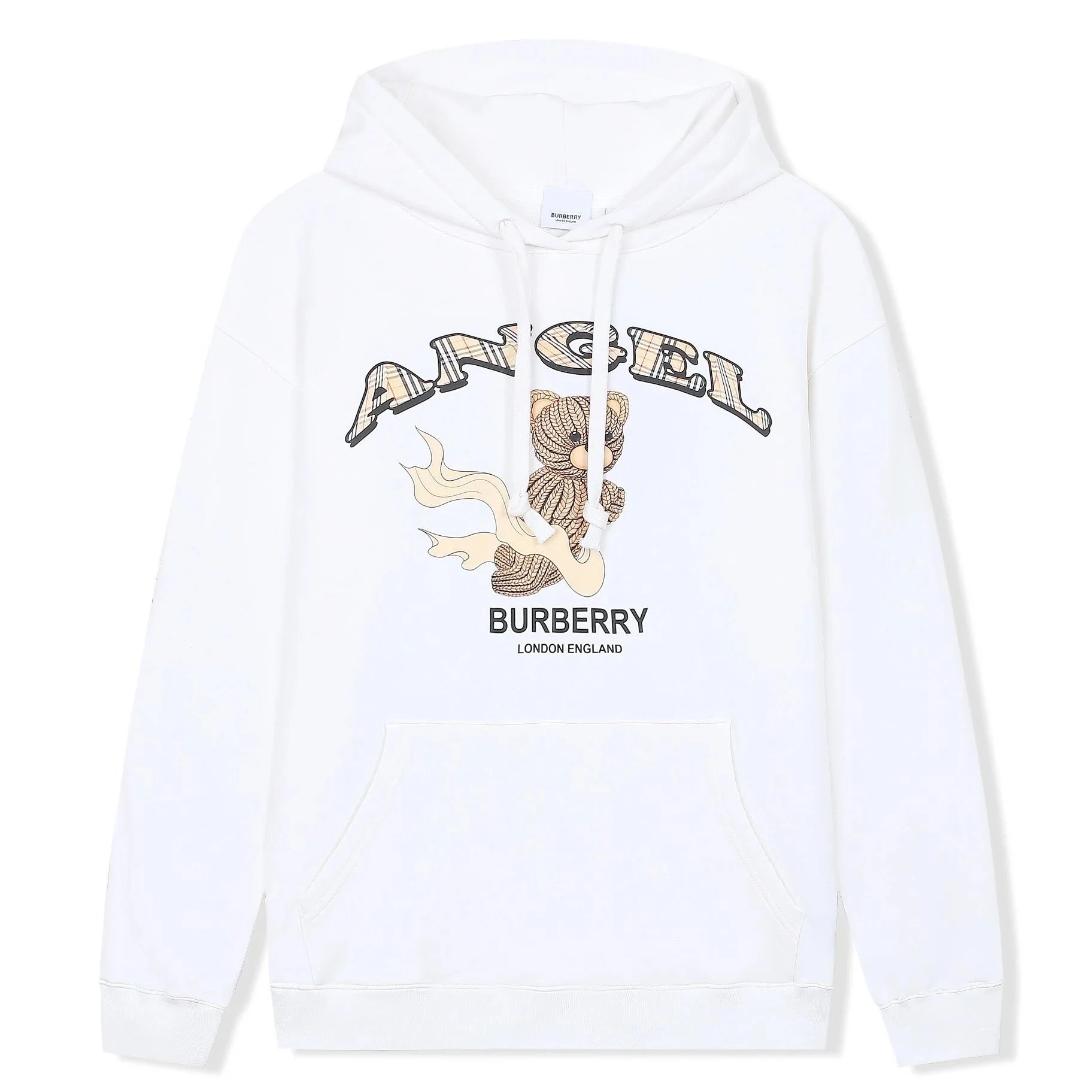 Burberry Angel Thomas Bear Hoodie White