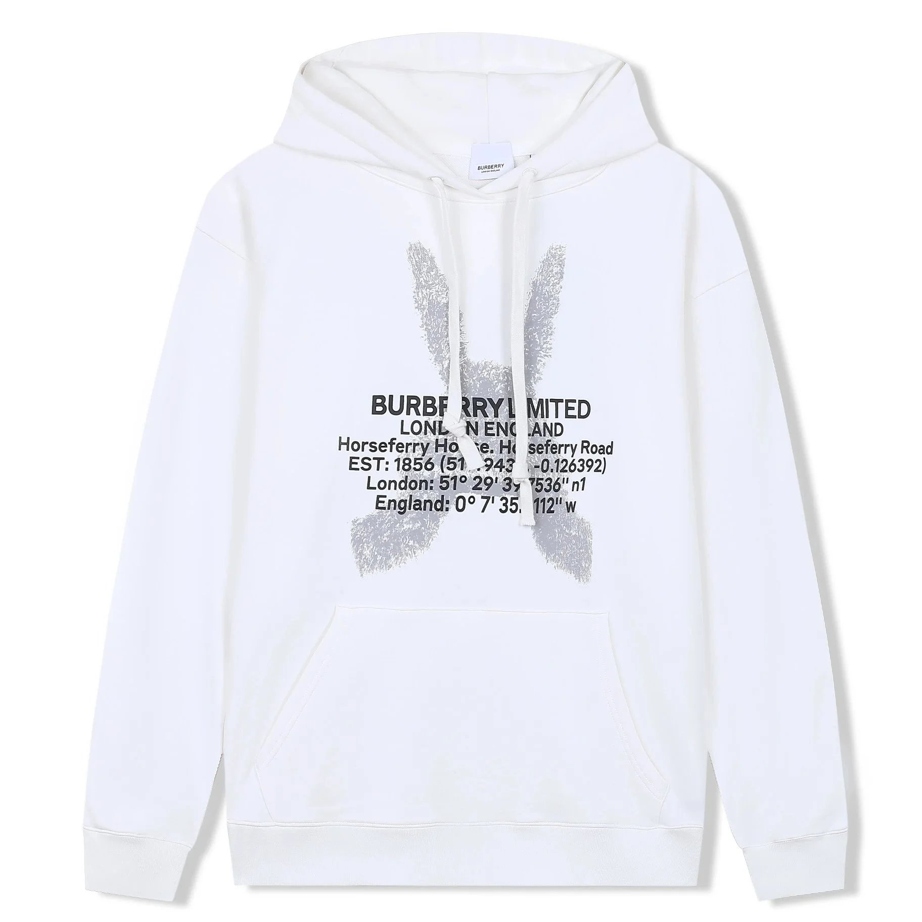 Burberry Angel Thomas Bear Hoodie White