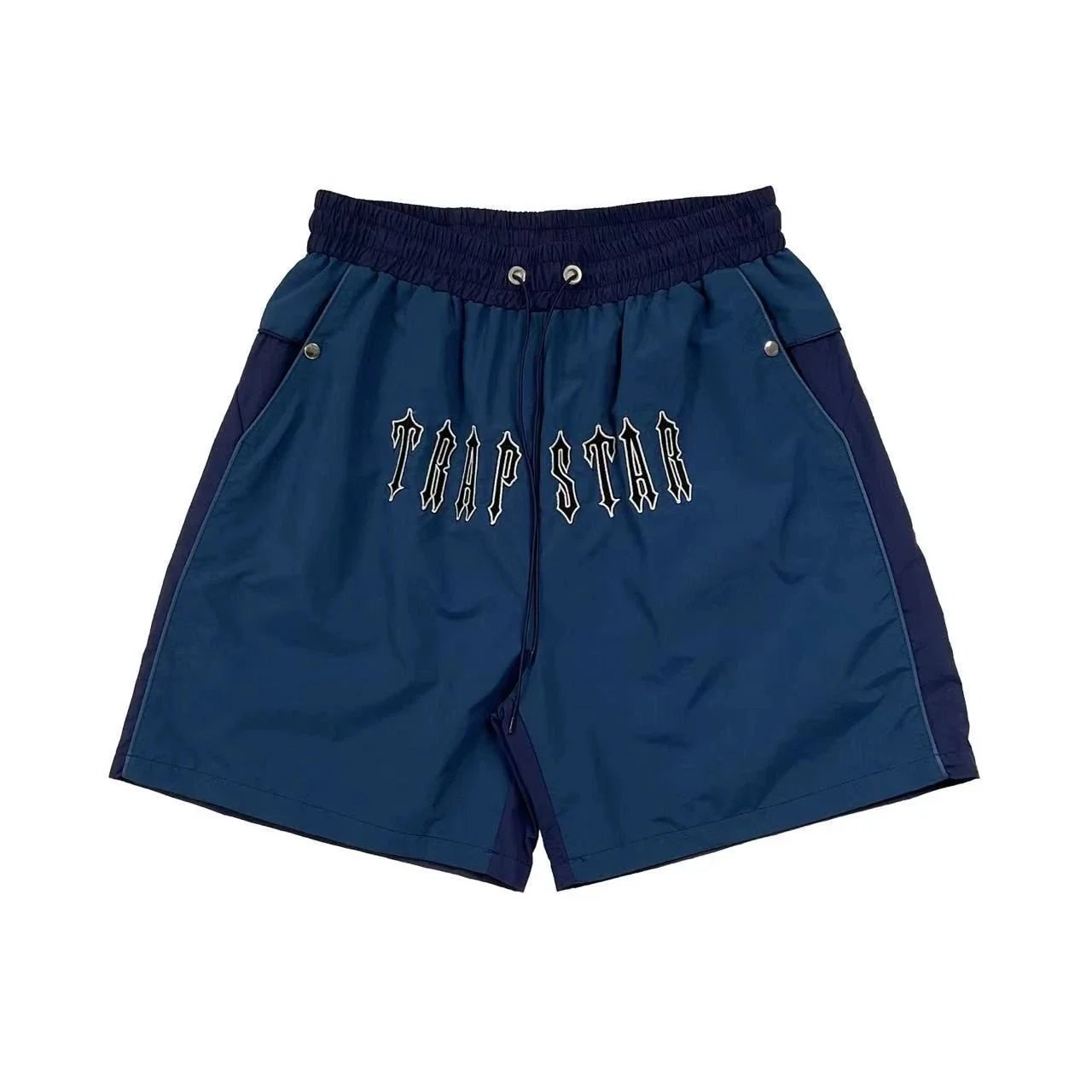 Trapstar Arch Logo Utility Shorts Blue