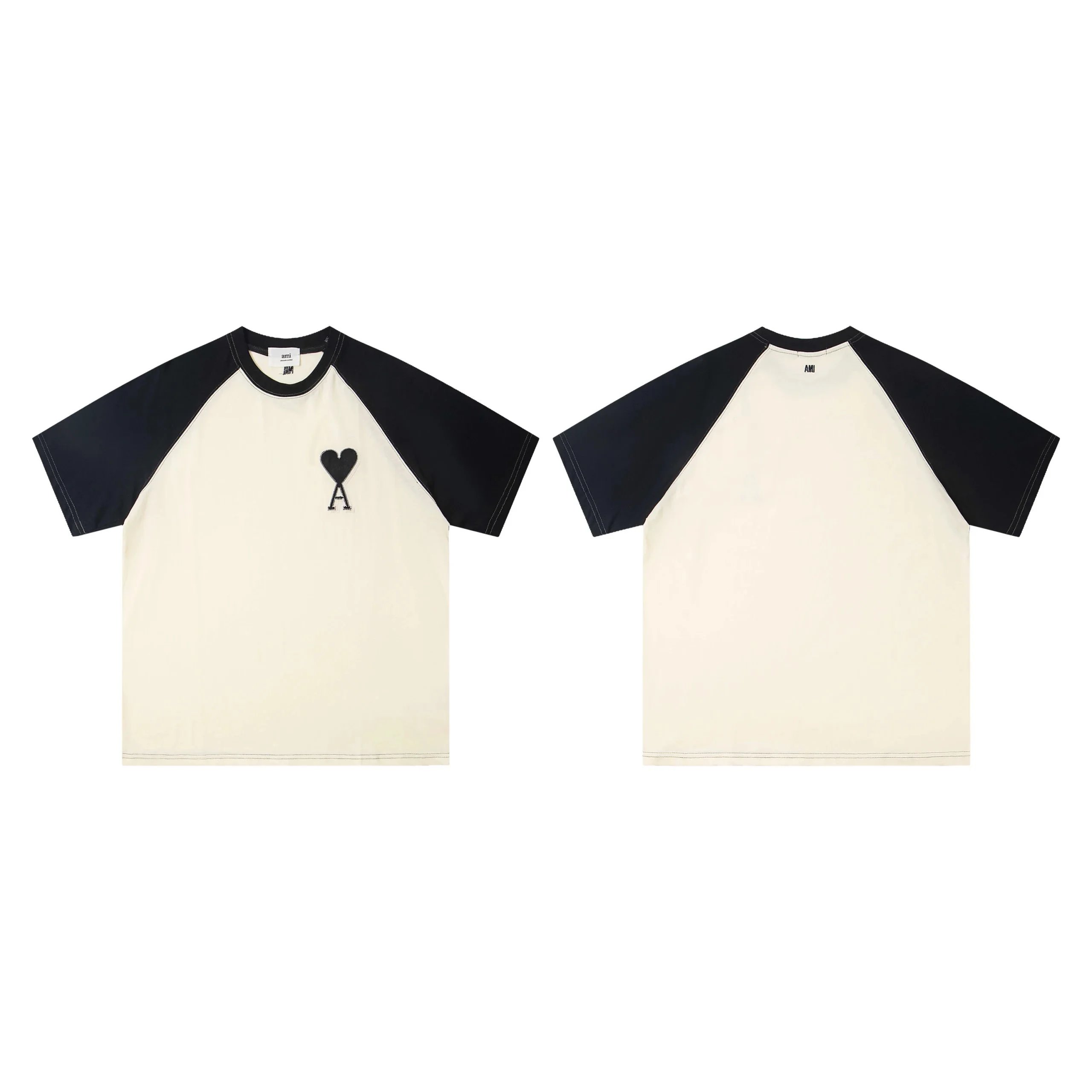 AMI Paris Ami de Coeur Tennis Ball T-Shirt White