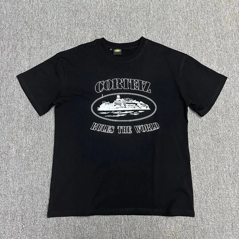 Supreme x Corteiz Rules The World Tee Black