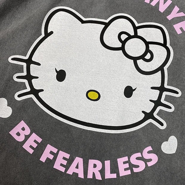 Kanye West Hello Kanye Be Fearless T-Shirt Charcoal