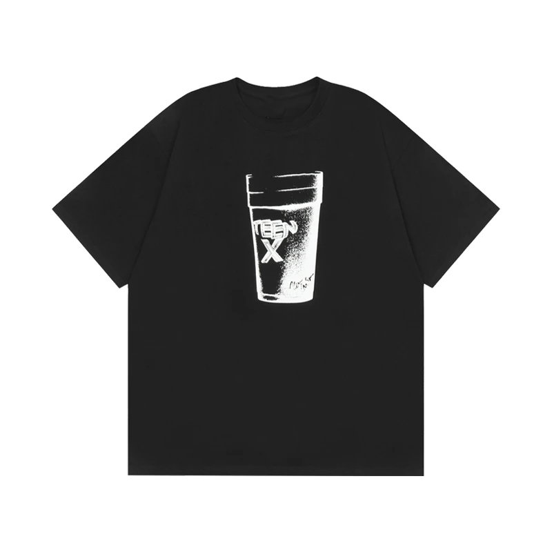 Ken Carson Actual Hate Teen X Double Cup T-Shirt Black