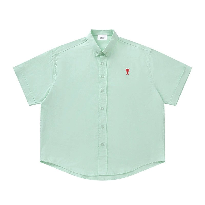 AMI Alexandre Mattiussi Short-Sleeve Striped Shirt