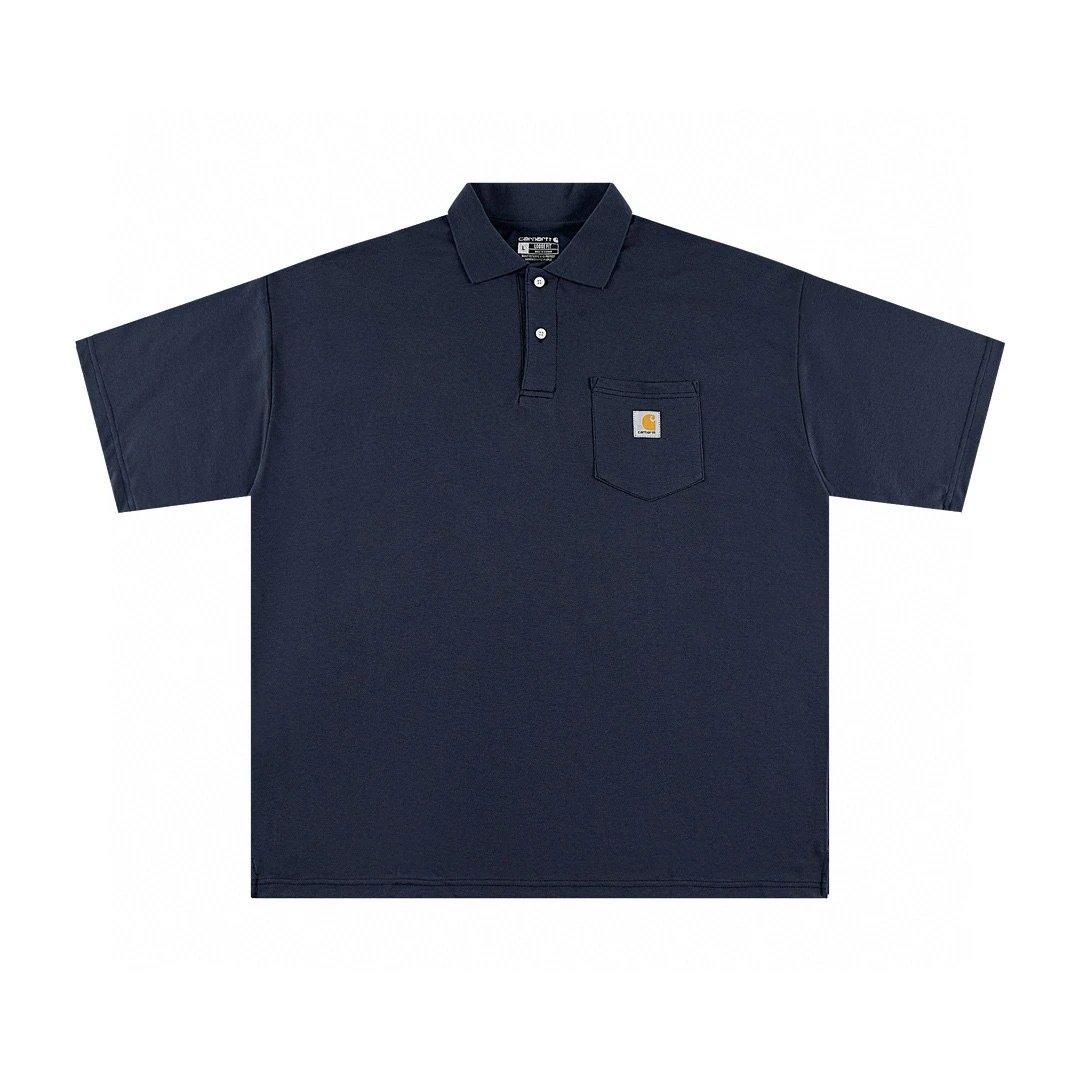 Carhartt Loose Fit Short-Sleeve Pocket Polo Black