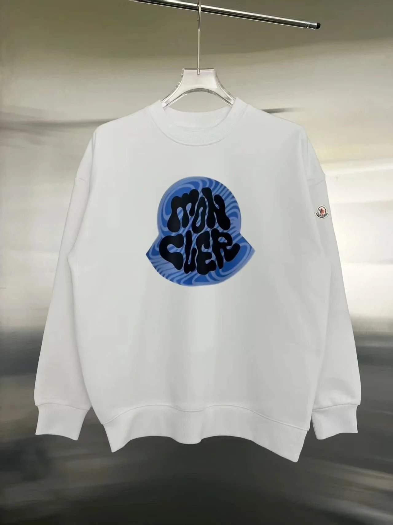 Moncler Archivio Creativo Tricolor Stripe Sweatshirt