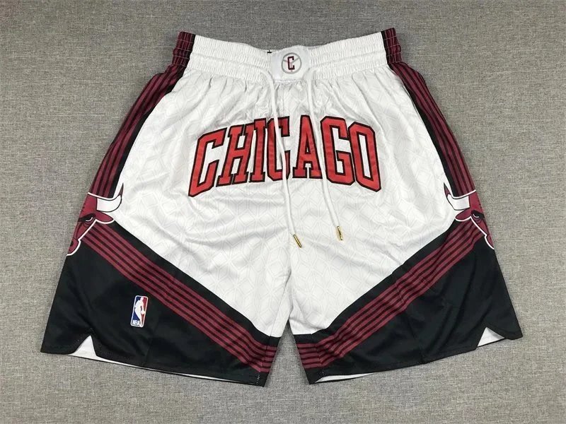 Just Don x Mitchell & Ness NBA Chicago Bulls Basketball Shorts Red