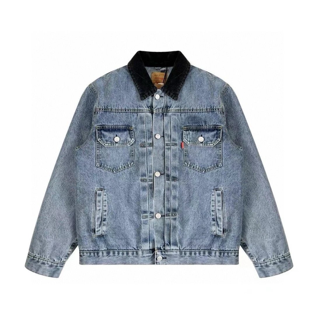 Denim Tears x Stüssy Never Renege Canvas Work Jacket Navy