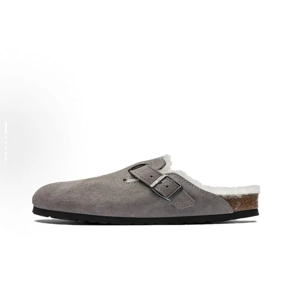 Birkenstock Boston Suede Clogs Taupe
