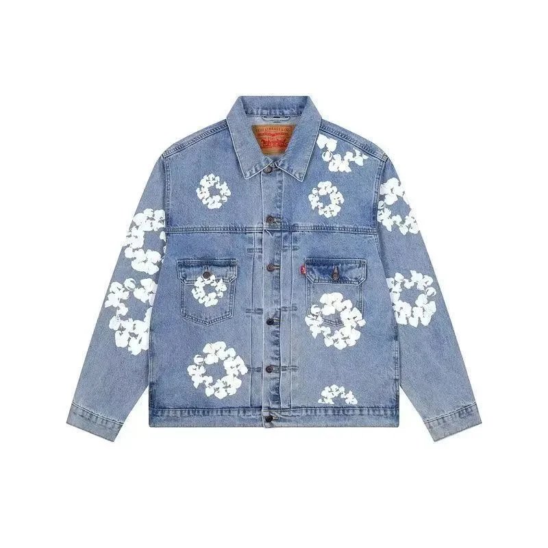 Denim Tears x Levi's Type II Cotton Wreath Denim Jacket Black