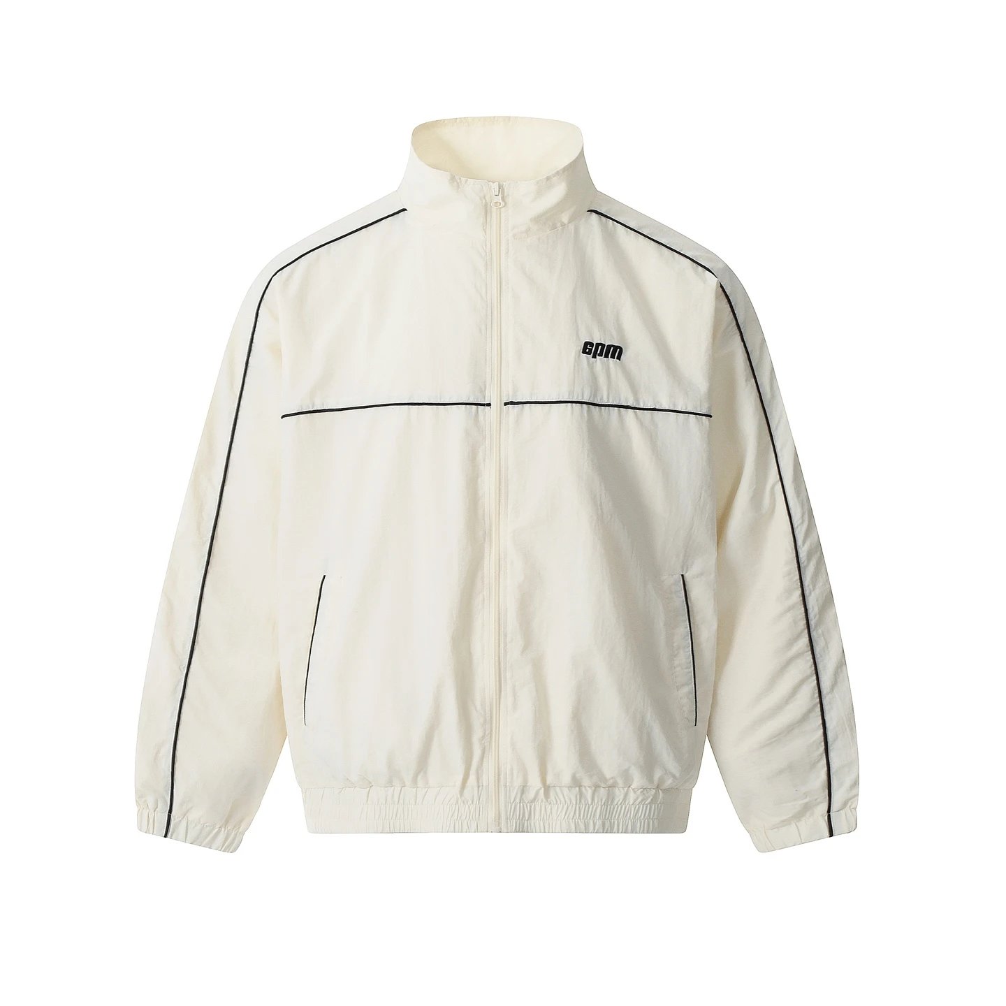 6PM Piping Track Jacket Off-White
