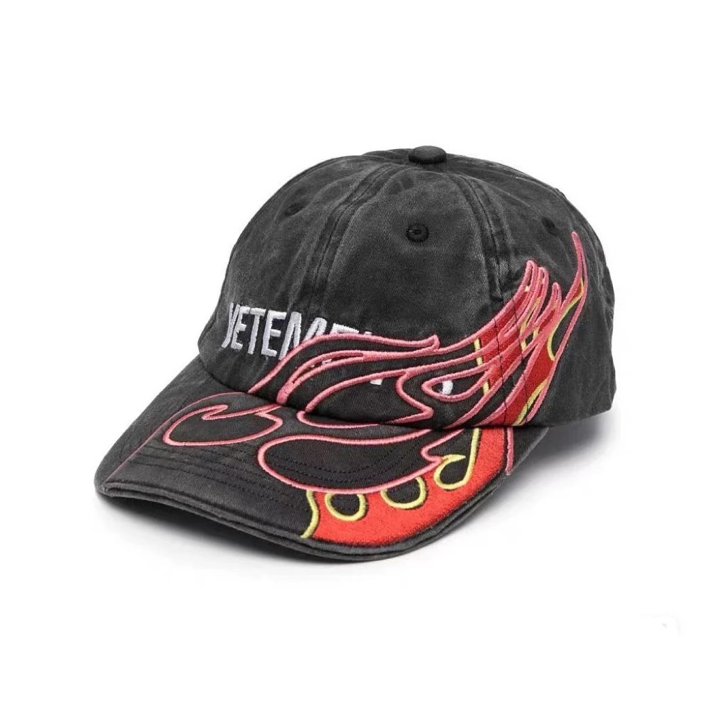 Vetements x Reebok Flame Embroidered Logo Baseball Cap