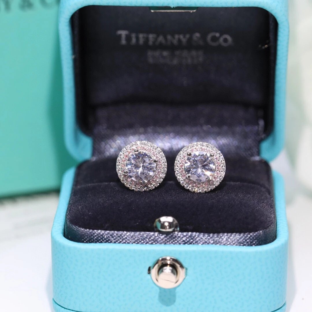Tiffany & Co. Elsa Peretti Open Heart Stud Earrings Silver