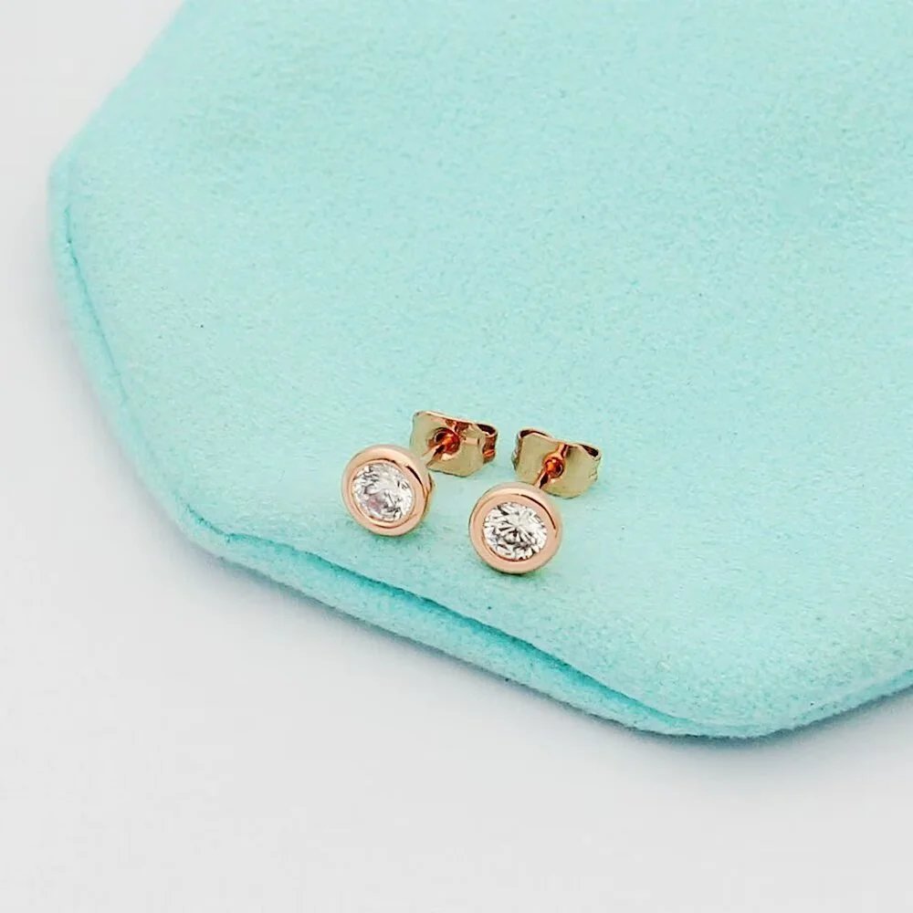 Tiffany & Co. Elsa Peretti Open Heart Stud Earrings Silver