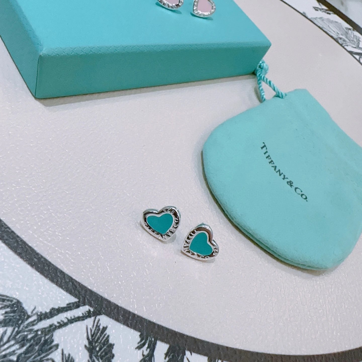 Tiffany & Co. Elsa Peretti Open Heart Stud Earrings Silver