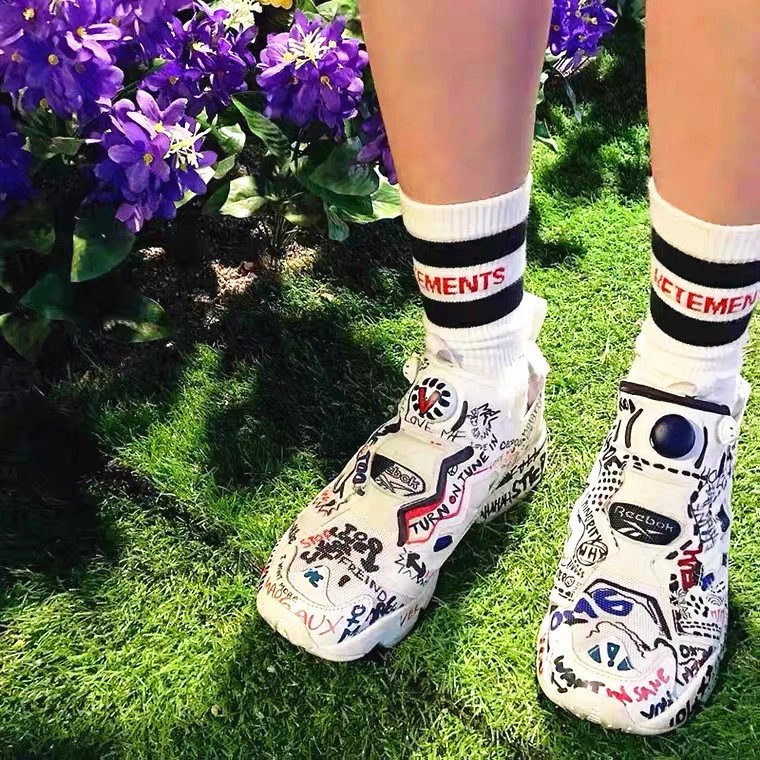 Vetements x Reebok InstaPump Fury 'Graffiti' White