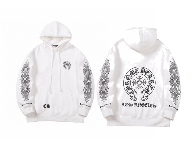 Chrome Hearts Multi Color Cross Cemetery Hoodie Black