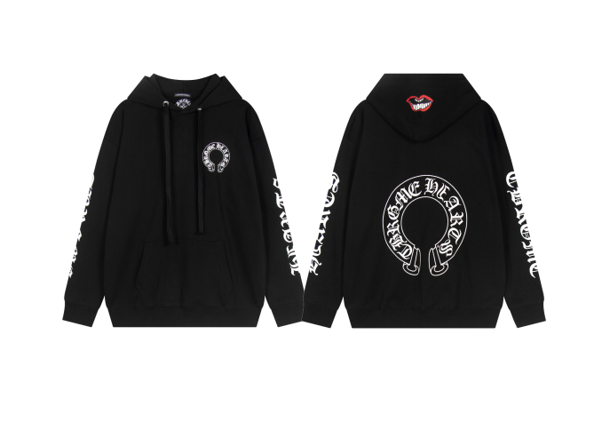Chrome Hearts Multi Color Cross Cemetery Hoodie Black