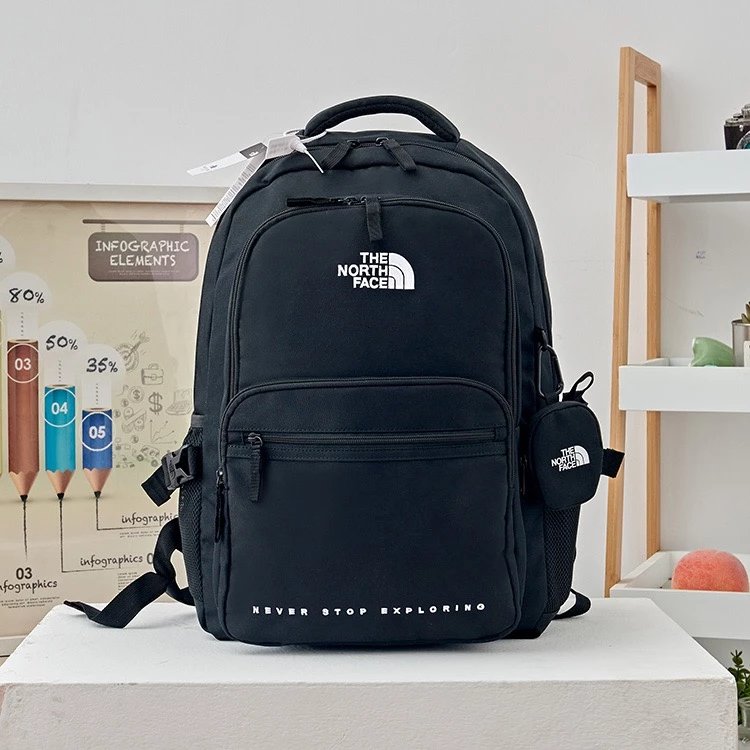 The North Face White Label Dual Pocket Backpack Black