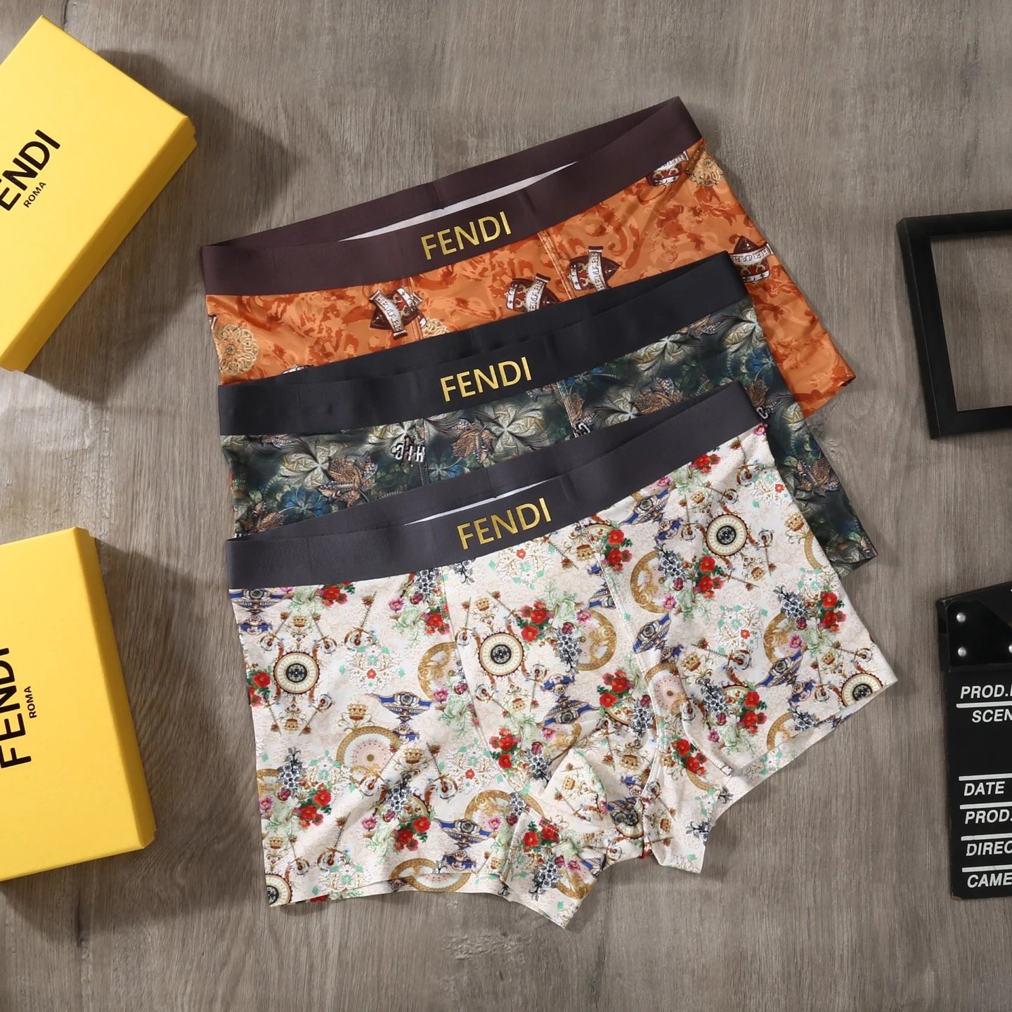 Fendi Printed Boxer Briefs (3-Pack)