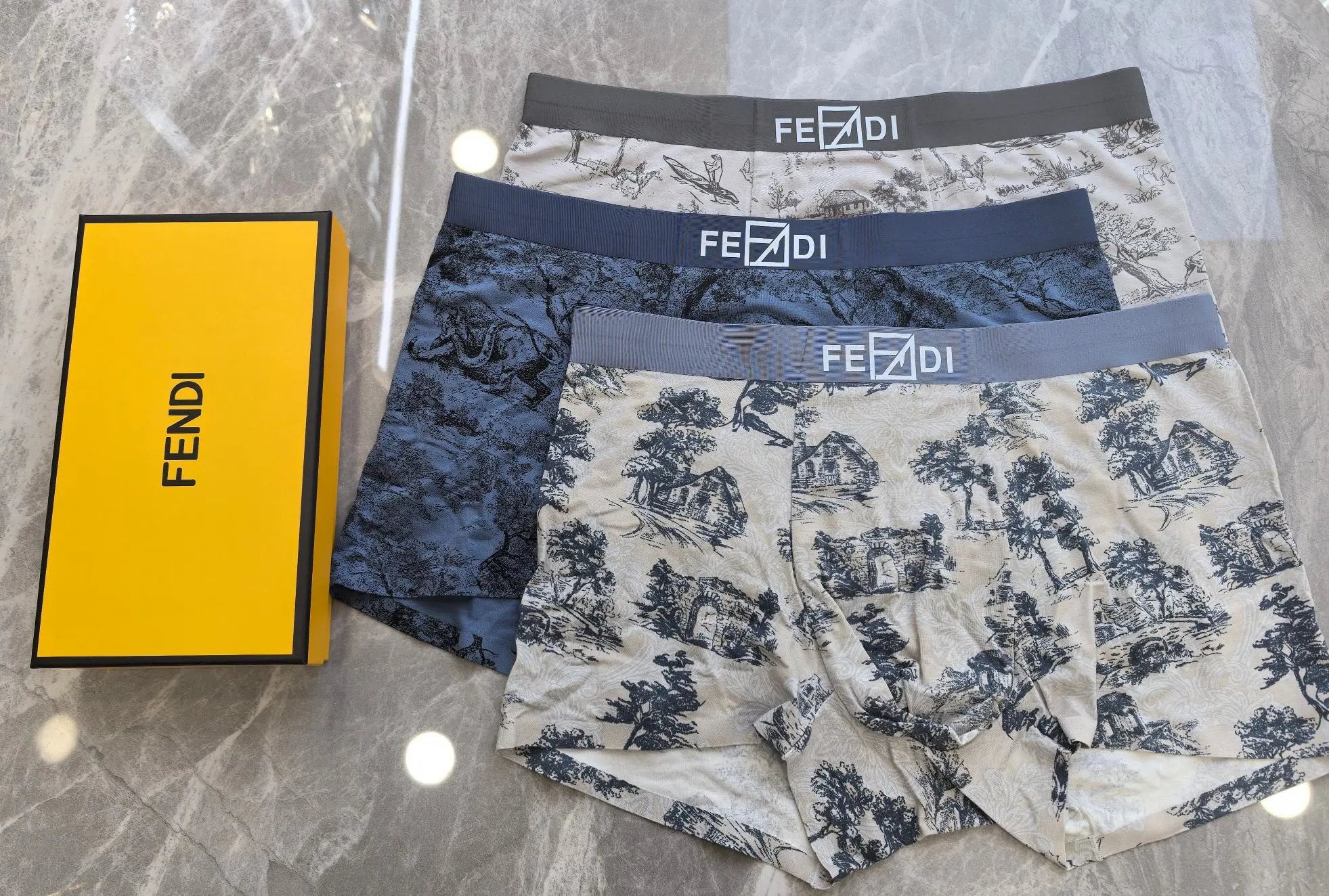 Fendi Printed Boxer Briefs (3-Pack)