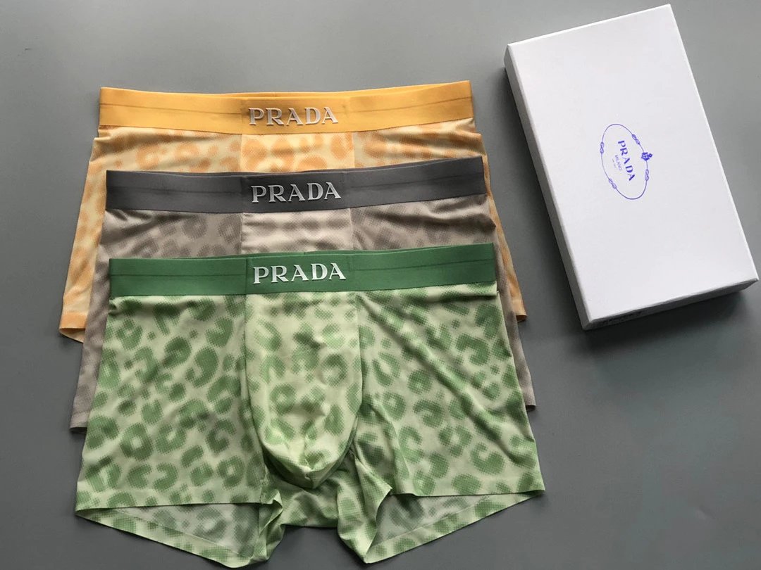 Prada Printed Ice Silk Boxer Briefs
