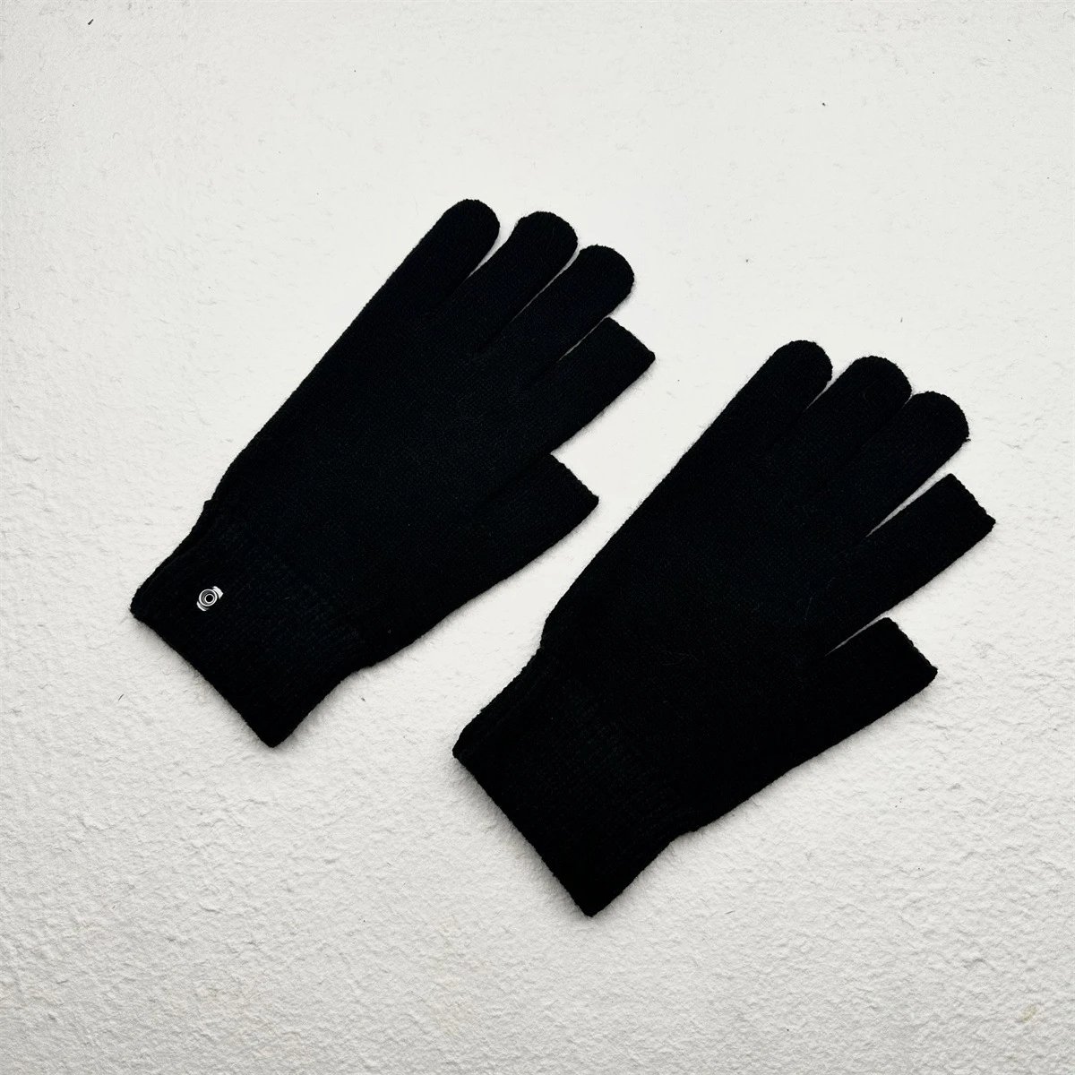 Rick Owens Cashmere Knit Gloves Black