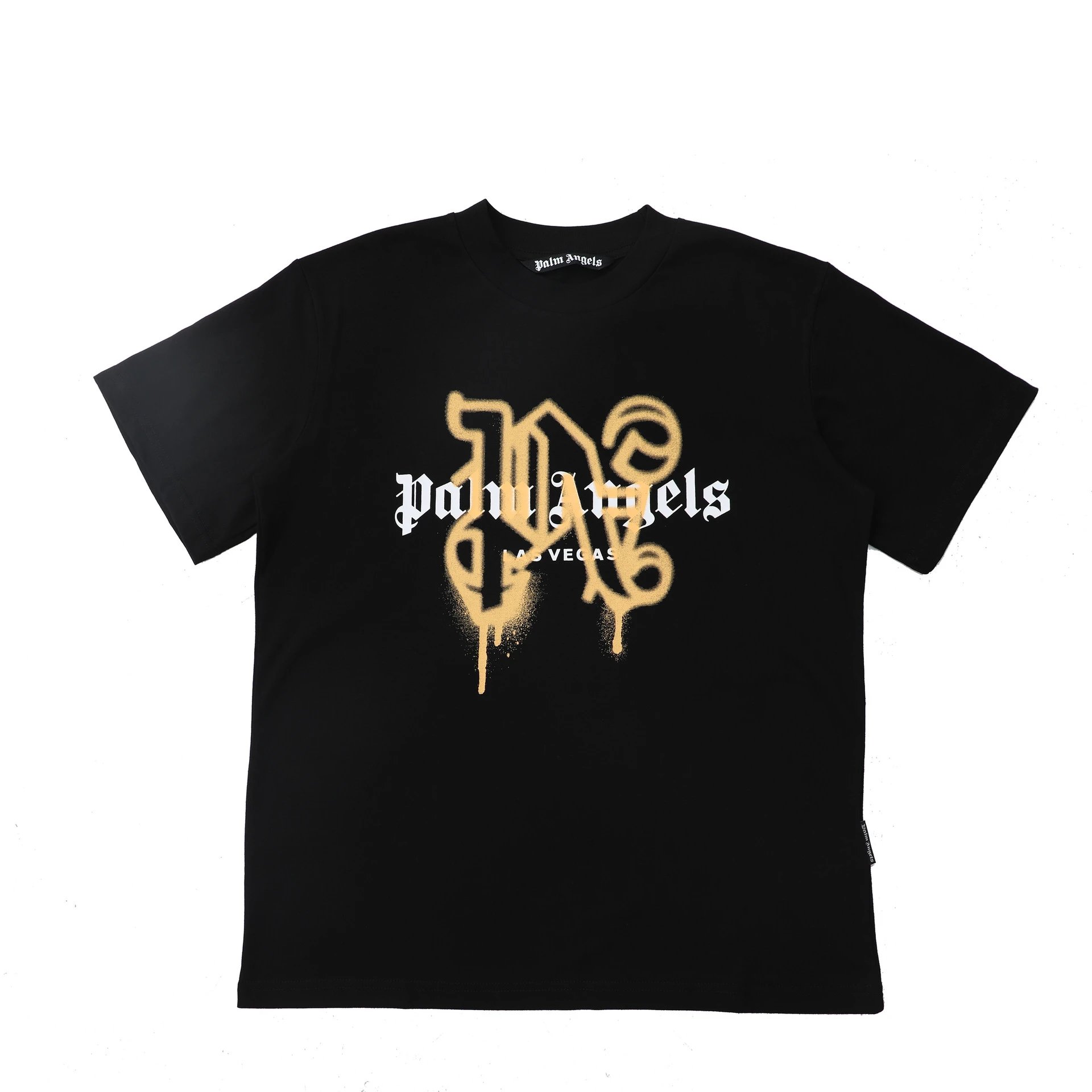 Palm Angels Aspen Heart Sprayed Logo T-Shirt White/Purple