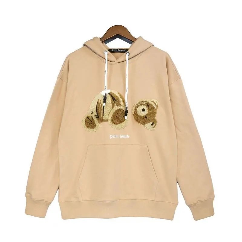 Palm Angels Bear Hoodie Black Brown
