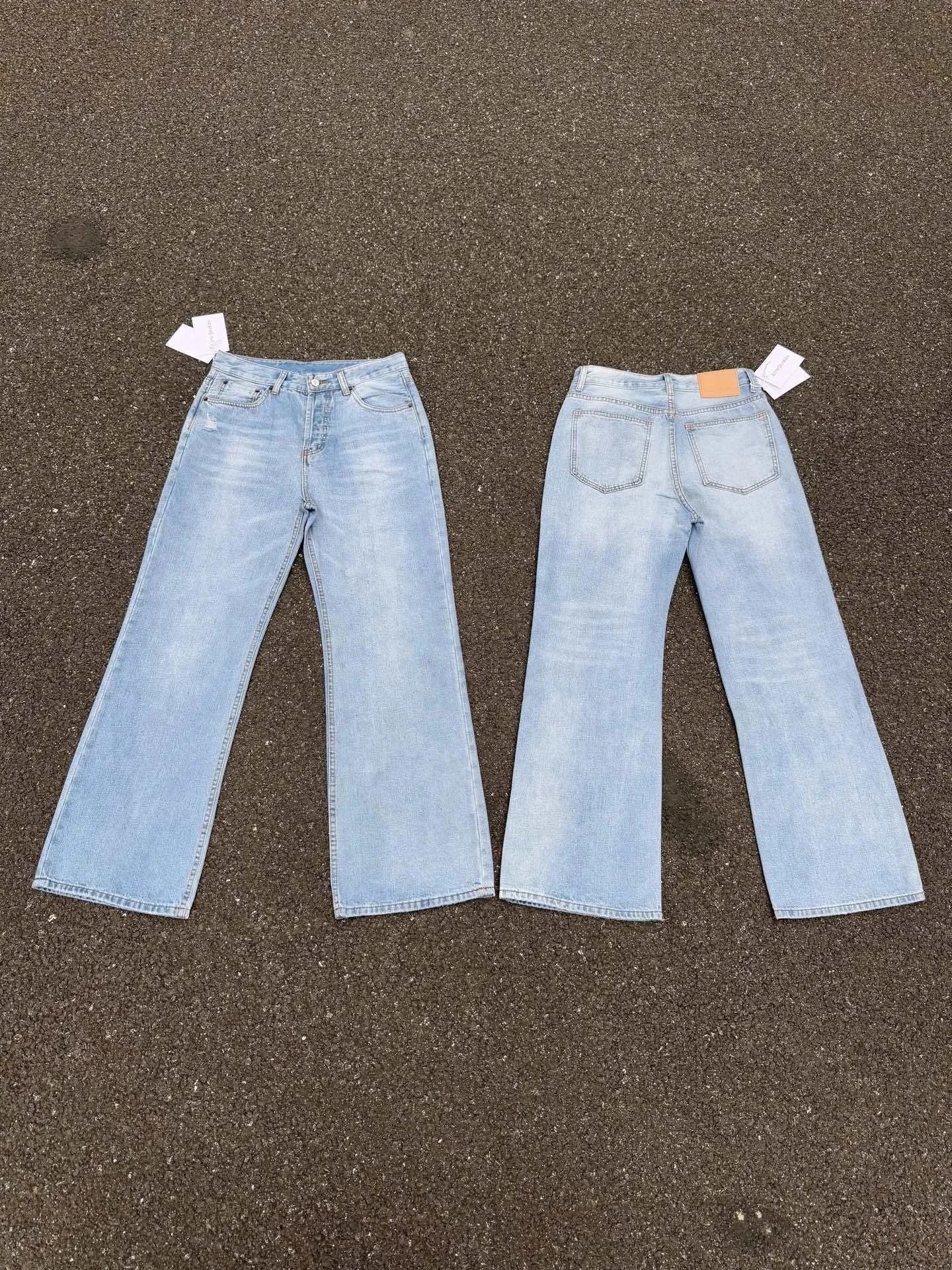 Acne Studios Flared Jeans Light Blue
