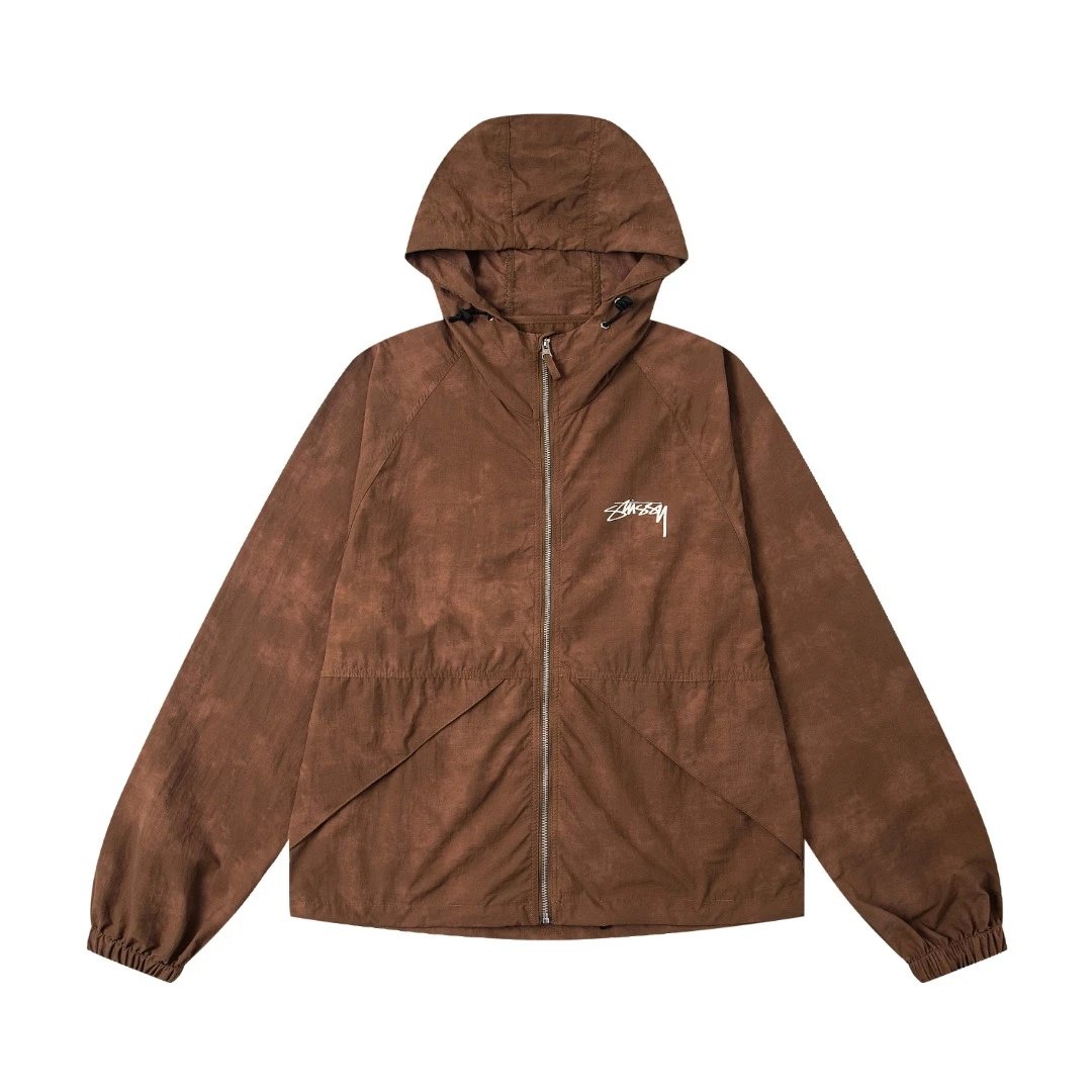 Stüssy Wave Dye Beach Shell Jacket 'Black'