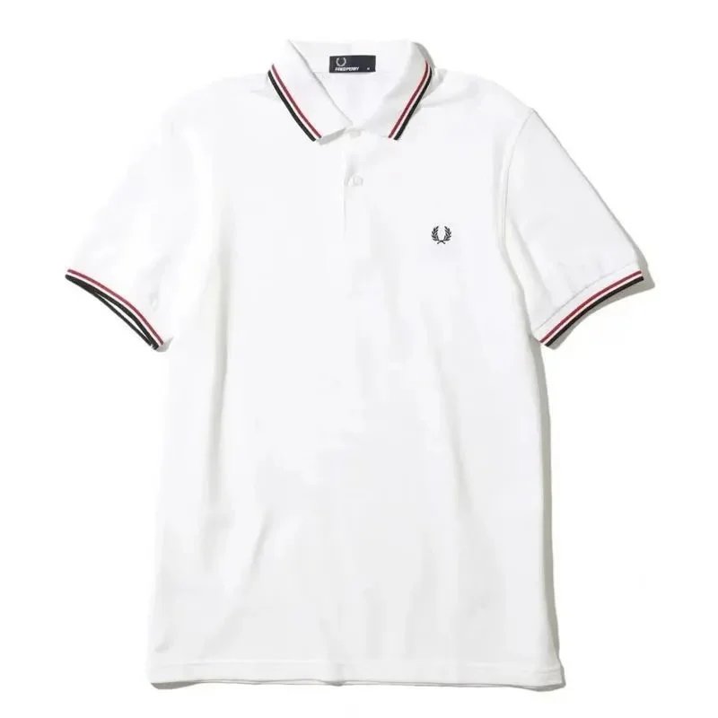 Fred Perry M3600 The Twin Tipped Polo Shirt Navy/White