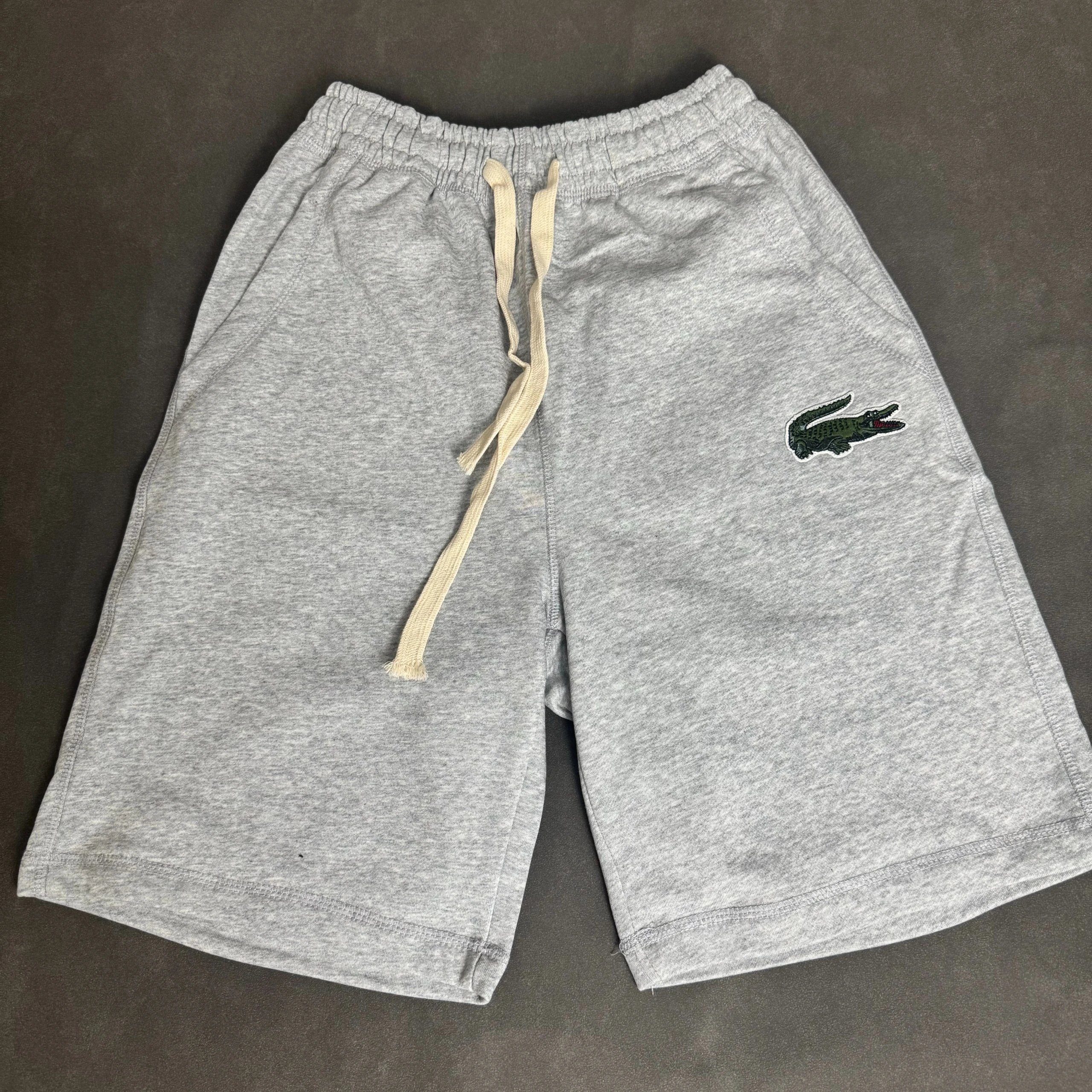 Lacoste Héritage Vintage Logo Fleece Shorts White