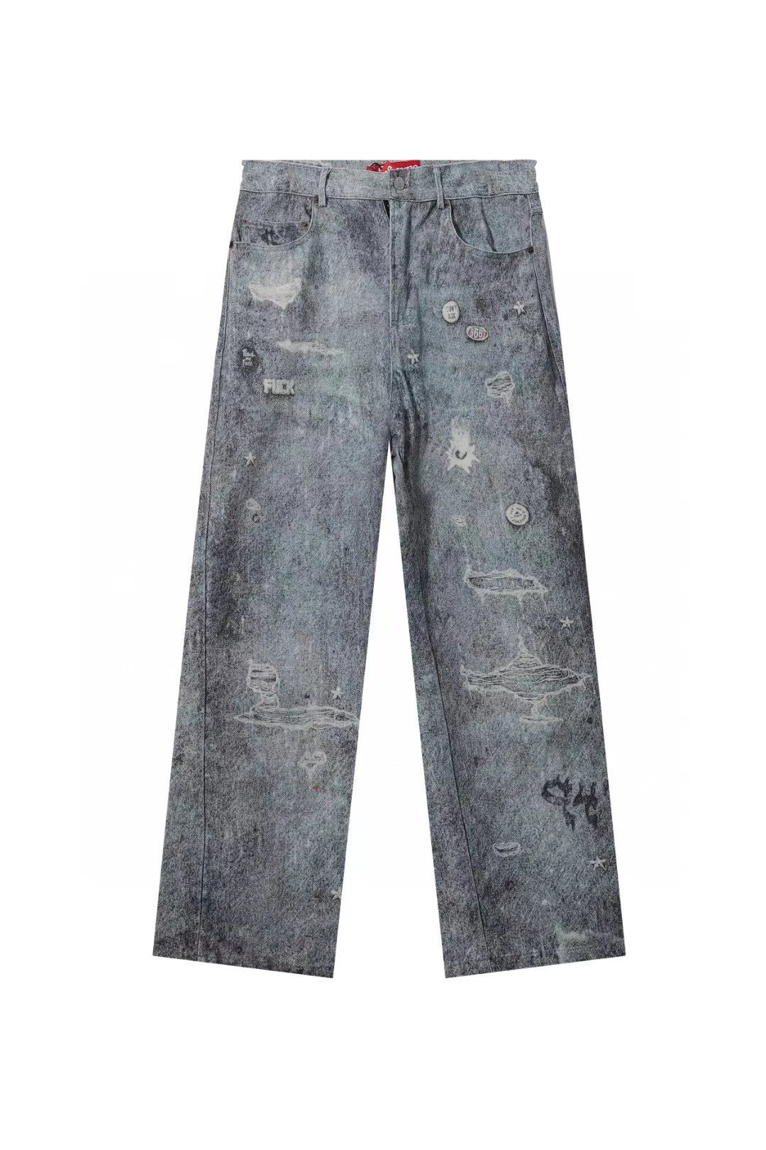 Supreme HJR Trompe L'oeil Loose Fit Jean Blue