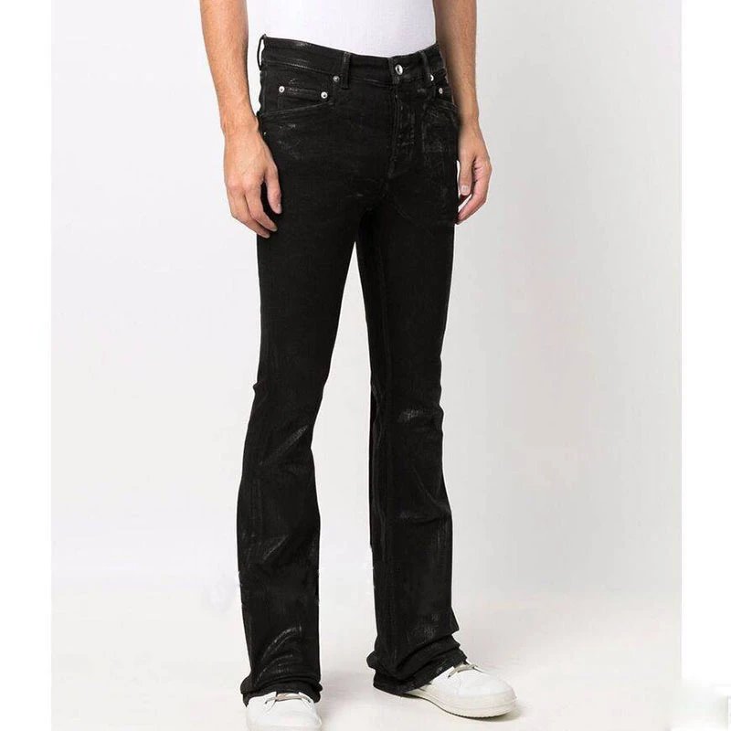 Rick Owens DRKSHDW Bolan Bootcut Jeans Waxed Black