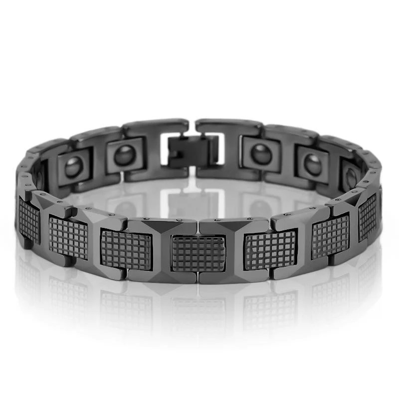 Lacoste Metropole Black Stainless Steel Bracelet